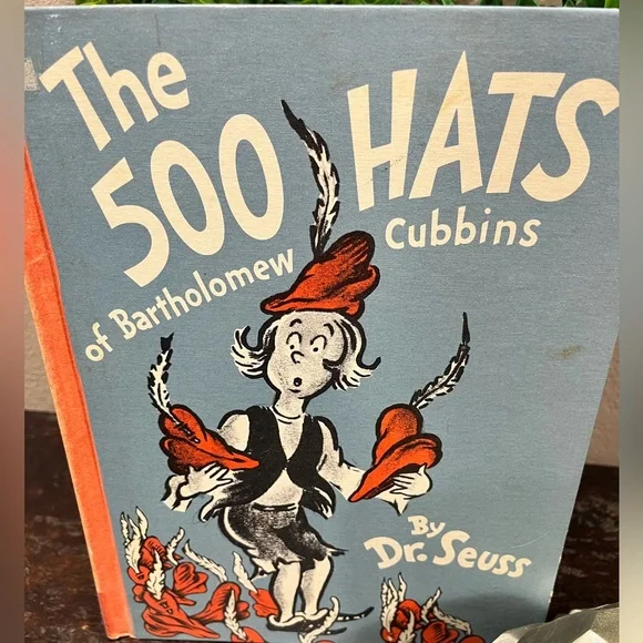 VINTAGE RARE COPY of DR. SUESS’S ‘THE 500 HATS of BARTHOLOMEW CUBBINS’ BOOK